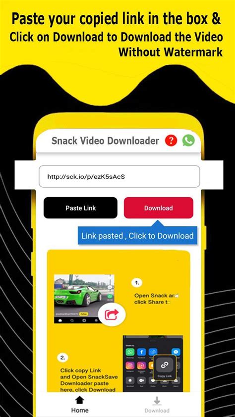 Onesingnal Integrated for Push notifcations; Update adunits and change adnetwork without uploading app; Download Video from more than 30 different apps. . Snack video downloader without watermark